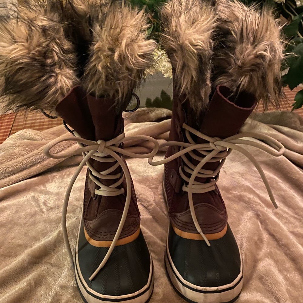 Like new Sorel boots worn maybe 2 hours. Have not been worn a second time.